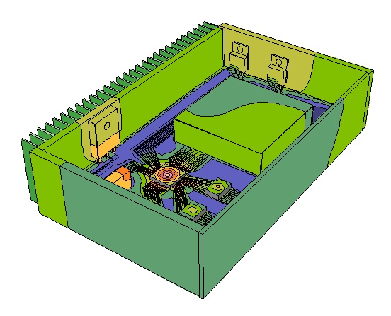 Complex box model created with Sauna